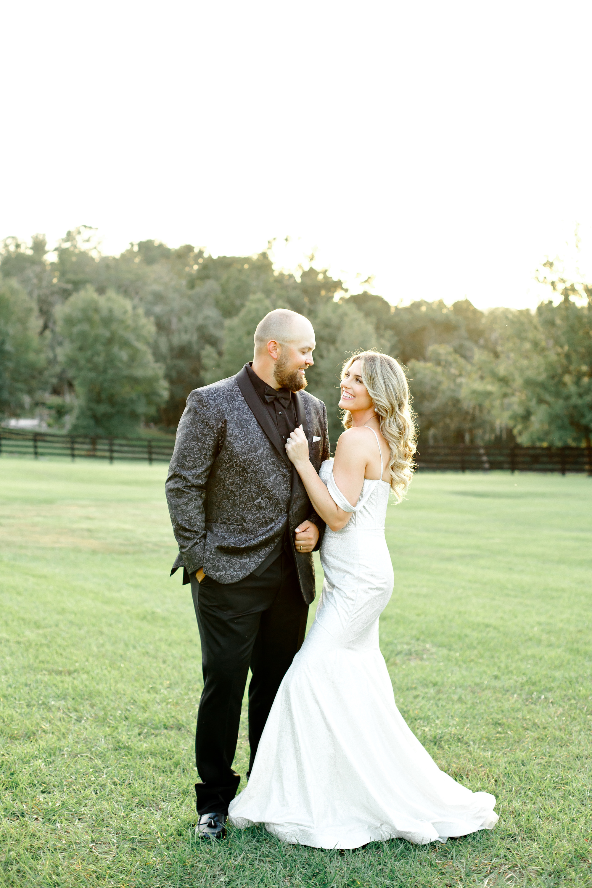 Elegant Outdoor Wedding with Gold Accents