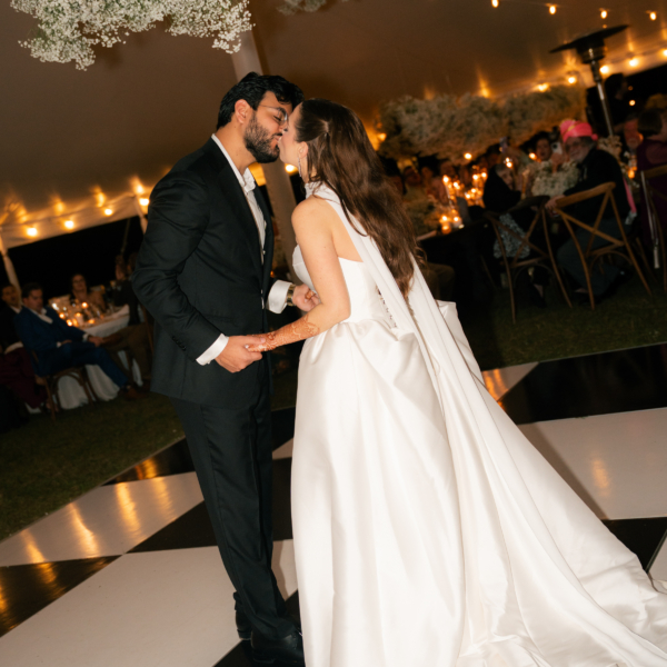 la hacienda snow hill first dance tent reception florida wedding