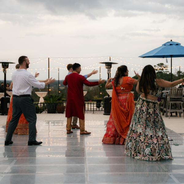 la hacienda snow hill indian wedding dance rooftop terrace