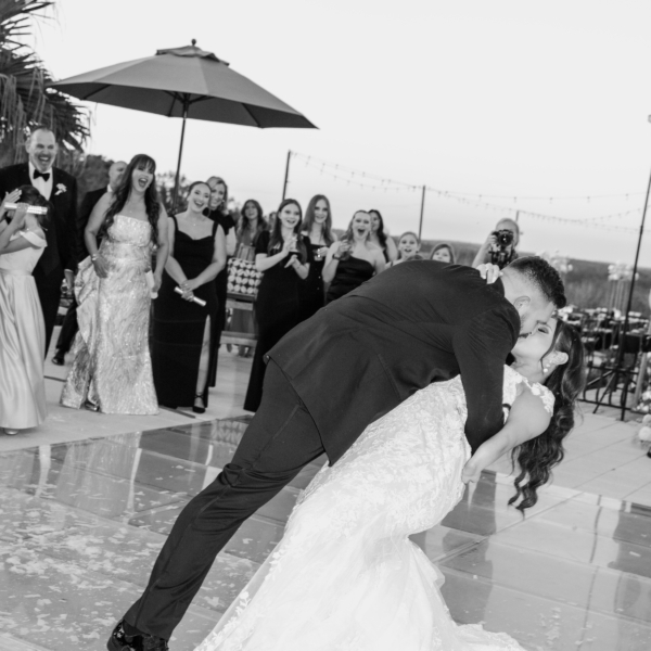 la hacienda snow hill wedding first dance romantic dip celebration